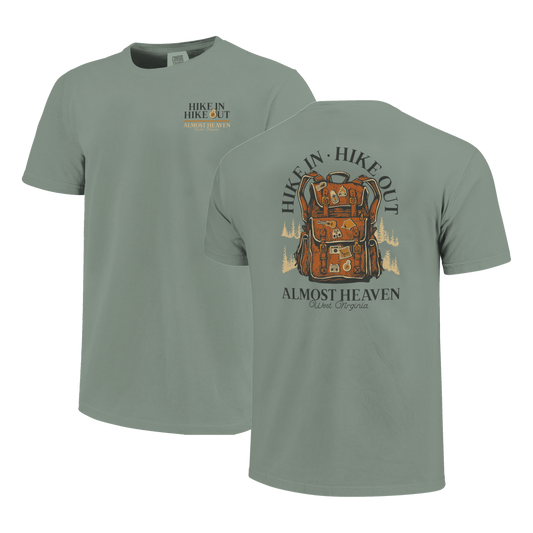 Hike In/Hike Out Backpack Pins Tshirt