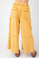 Mineral Washed Wide Leg Pants