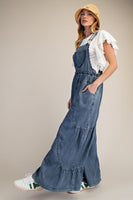 Lace Detailed Washed Overalls