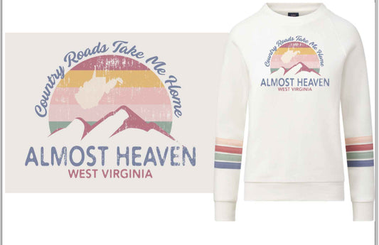 Almost Heaven Take Me Home Stripe SLV