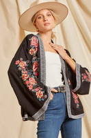 Floral Embroidered Chic Cardigan
