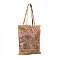 Fleece Leather Tote