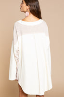 Relaxed Knit Long Sleeve Top