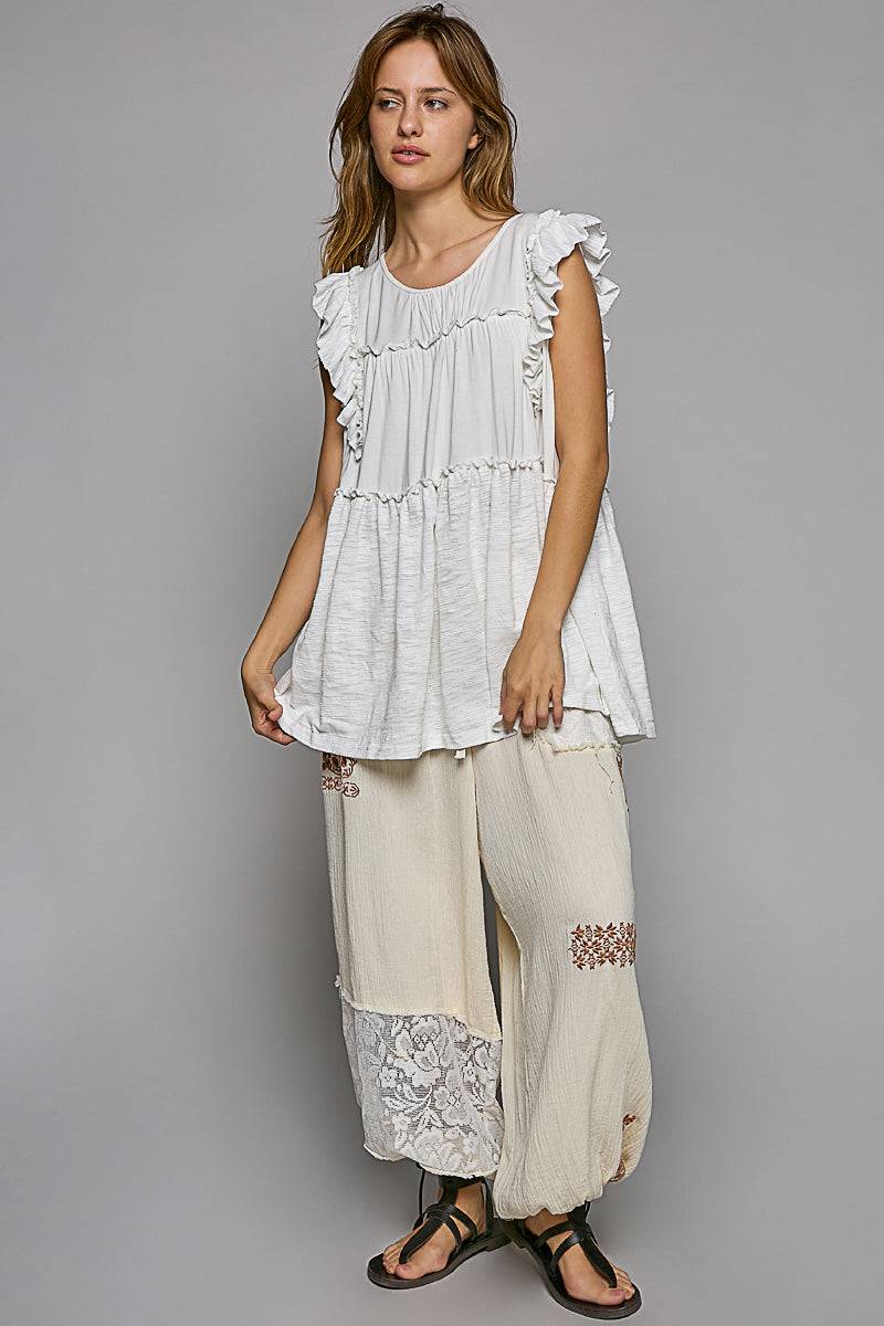 Tunic Top w/ Ruffles