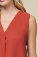 V-Neck Placket Tank
