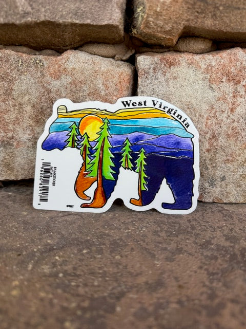 Bear w/ Rocks Sticker