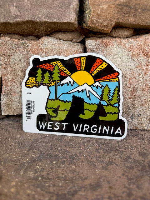 WV Scene in Bear Sticker