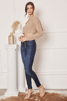 Button Up Simple Skinny Jean
