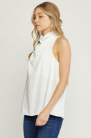 Sleeveless Cowl Neck Top
