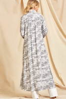 Camo Embroidered Long Shirt
