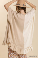 Snow Washed Two Tone Kimono
