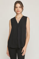 V-Neck Placket Tank
