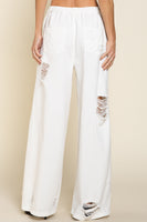 Distressed Twill Pants
