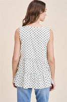 Tiered Polka Dot Top
