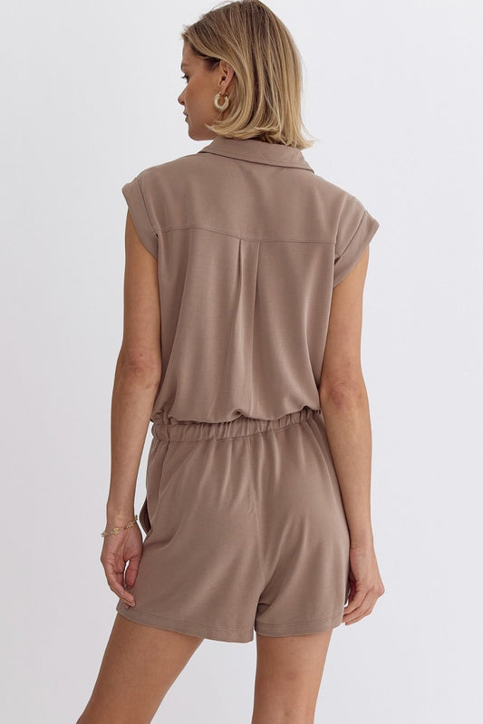 Front Pocket Romper