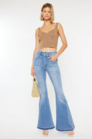 Frayed Hem Flare Jean
