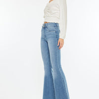 Frayed Hem Flare Jean