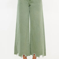 High Rise Cropped Wide Leg