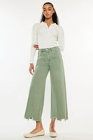 High Rise Cropped Wide Leg
