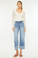 High Rise Crop Wide Leg
