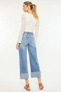 High Rise Crop Wide Leg