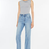 High Rise Slim Wide Leg