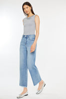 High Rise Slim Wide Leg
