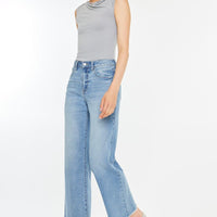 High Rise Slim Wide Leg