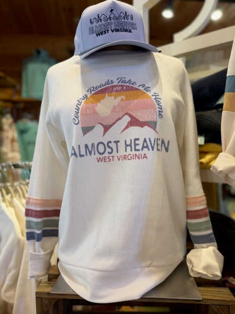 Almost Heaven Take Me Home Stripe SLV