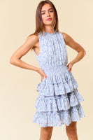 Ruffle Slvless Smocked Dress
