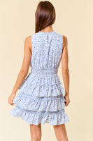 Ruffle Slvless Smocked Dress
