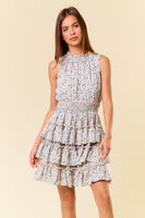 Ruffle Slvless Smocked Dress
