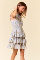 Ruffle Slvless Smocked Dress
