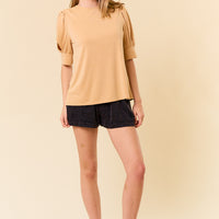 Puff Sleeve Modal Top