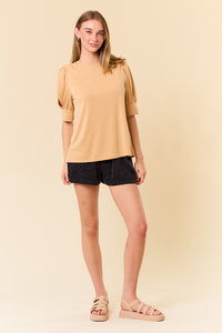 Puff Sleeve Modal Top