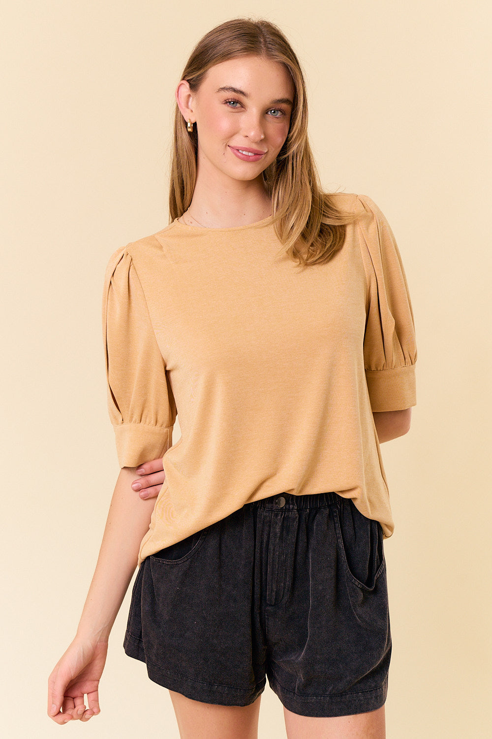 Puff Sleeve Modal Top