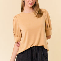 Puff Sleeve Modal Top