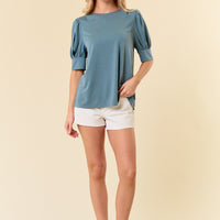 Puff Sleeve Modal Top