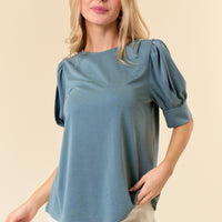 Puff Sleeve Modal Top