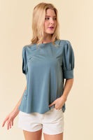 Puff Sleeve Modal Top
