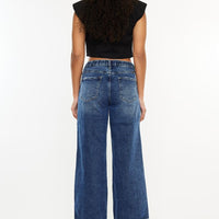 High Rise Cropped Wide Leg Jeans