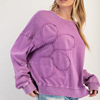 Flower Patch Washed Pullover