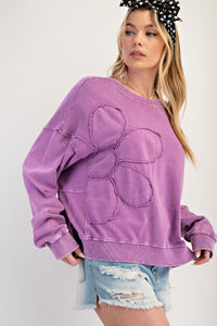 Flower Patch Washed Pullover