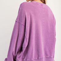 Flower Patch Washed Pullover