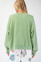 Flower Patch Washed Pullover
