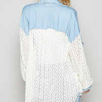 Lace Roomy Fit Shirt