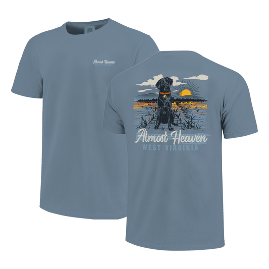 Almost Heaven Dog On Dock Tshirt