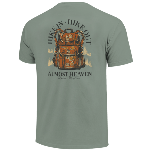 Hike In/Hike Out Backpack Pins Tshirt