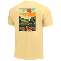 Almost Heaven Wildflowers/ mtns tee