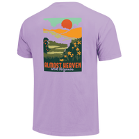 Almost Heaven Wildflowers/ mtns tee